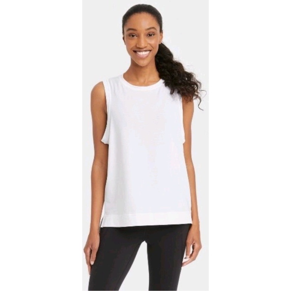 All in Motion White Tank Top Sleeveless Athletic Activewear 3X NWT